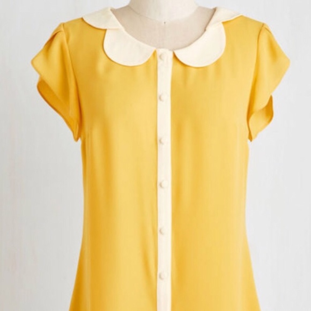 Modcloth teachers petal top